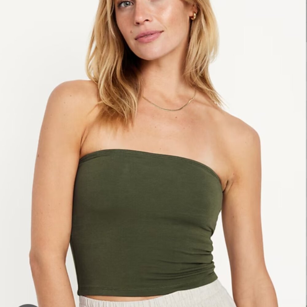 Old Navy Olive Green Tube Top with Tags